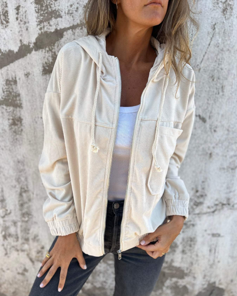 Ella | Corduroy Capuchonjack Voor Warmte En Stijl