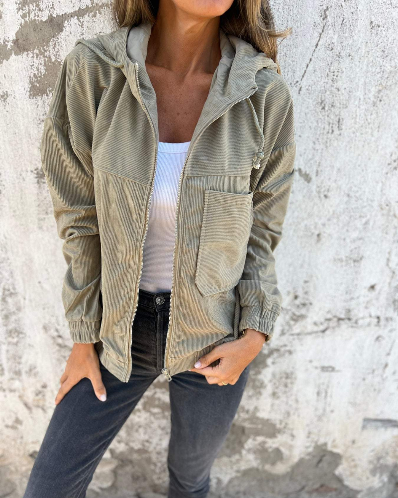 Ella | Corduroy Capuchonjack Voor Warmte En Stijl