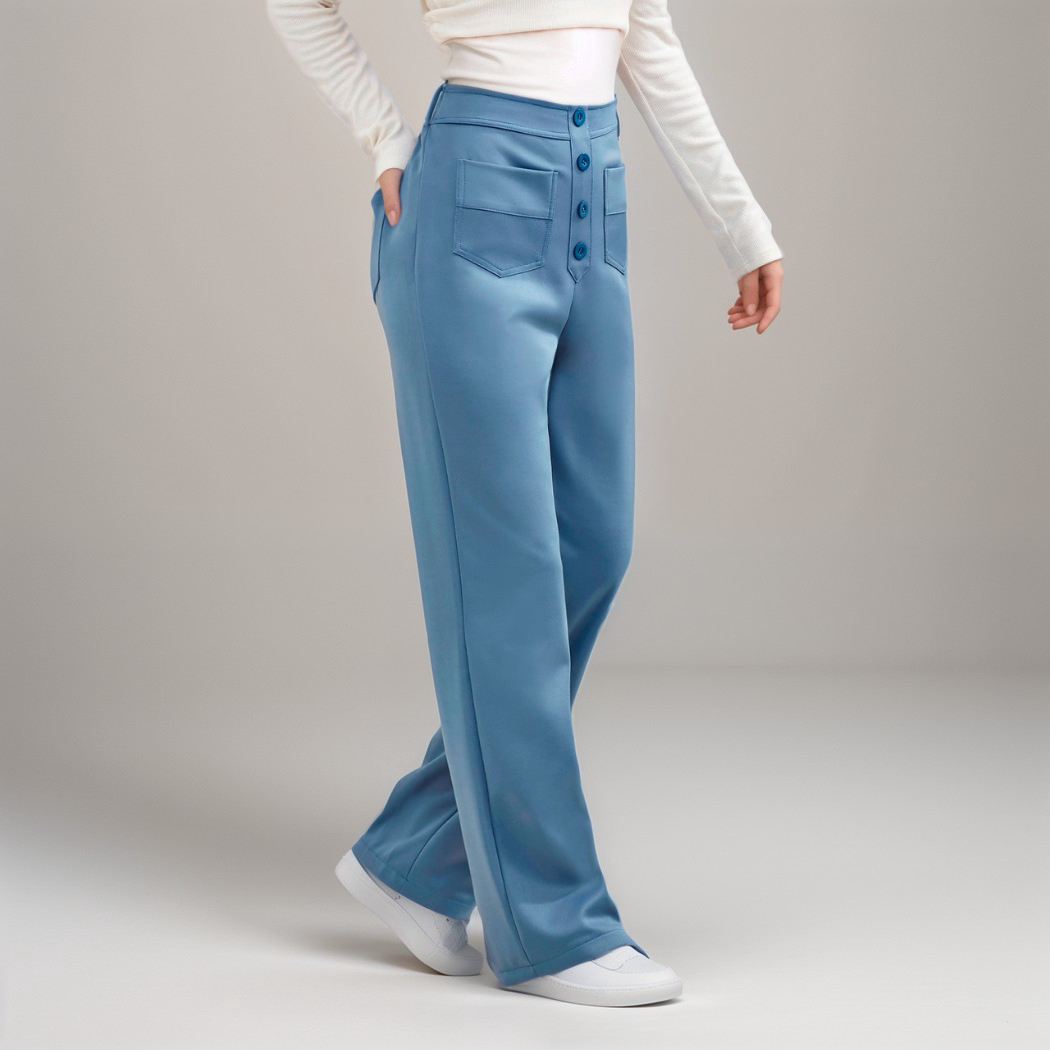 Elsa | Elastische Broek Met Hoge Taille