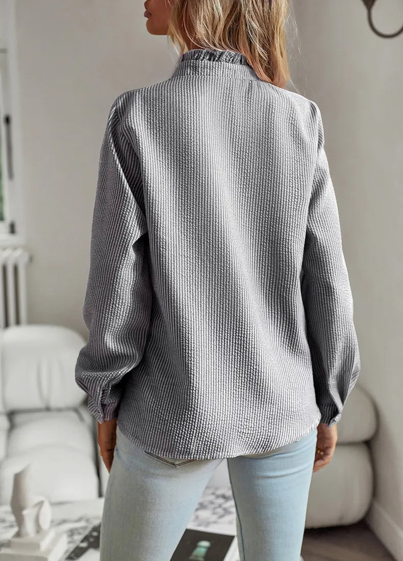 Dylana | Warme Elegante Overhemdblouse