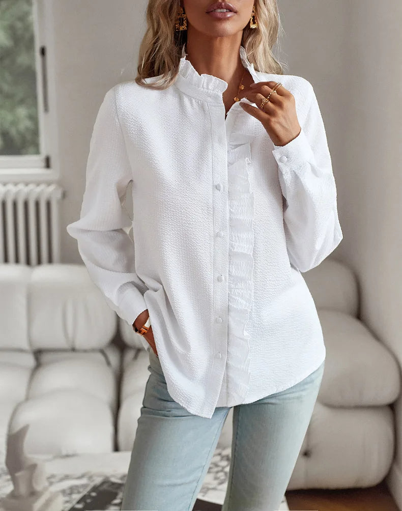 Dylana | Warme Elegante Overhemdblouse
