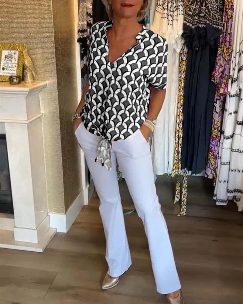Leontine | Luchtige Zomerblouse met Tijdloze Klasse