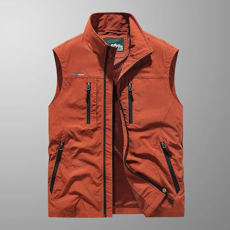 Celso | Ademend Cargo Gilet Met Meerdere Zakken