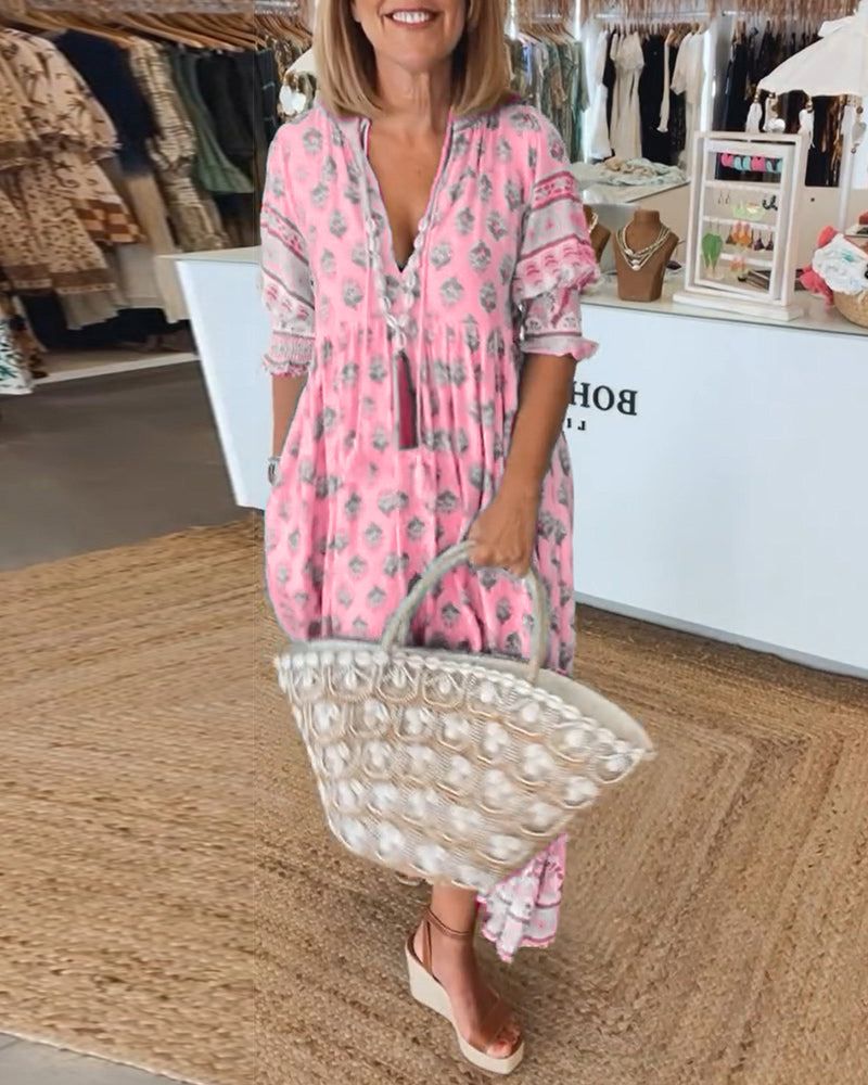 Hiley | Casual Jurk Met Print Voor Comfort En Stijl