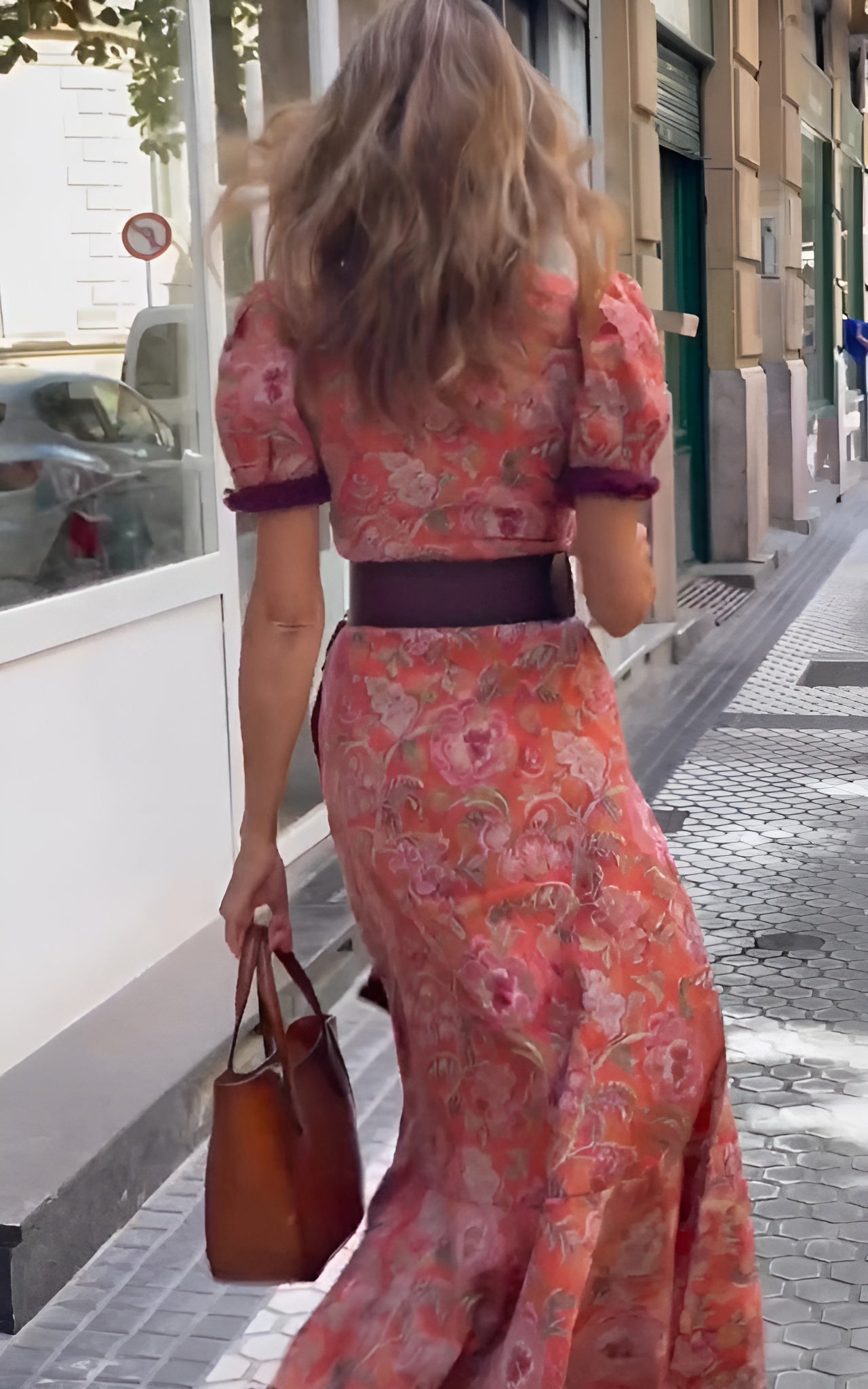 Anne | Elegante Maxi Jurk Met Korte Mouwen