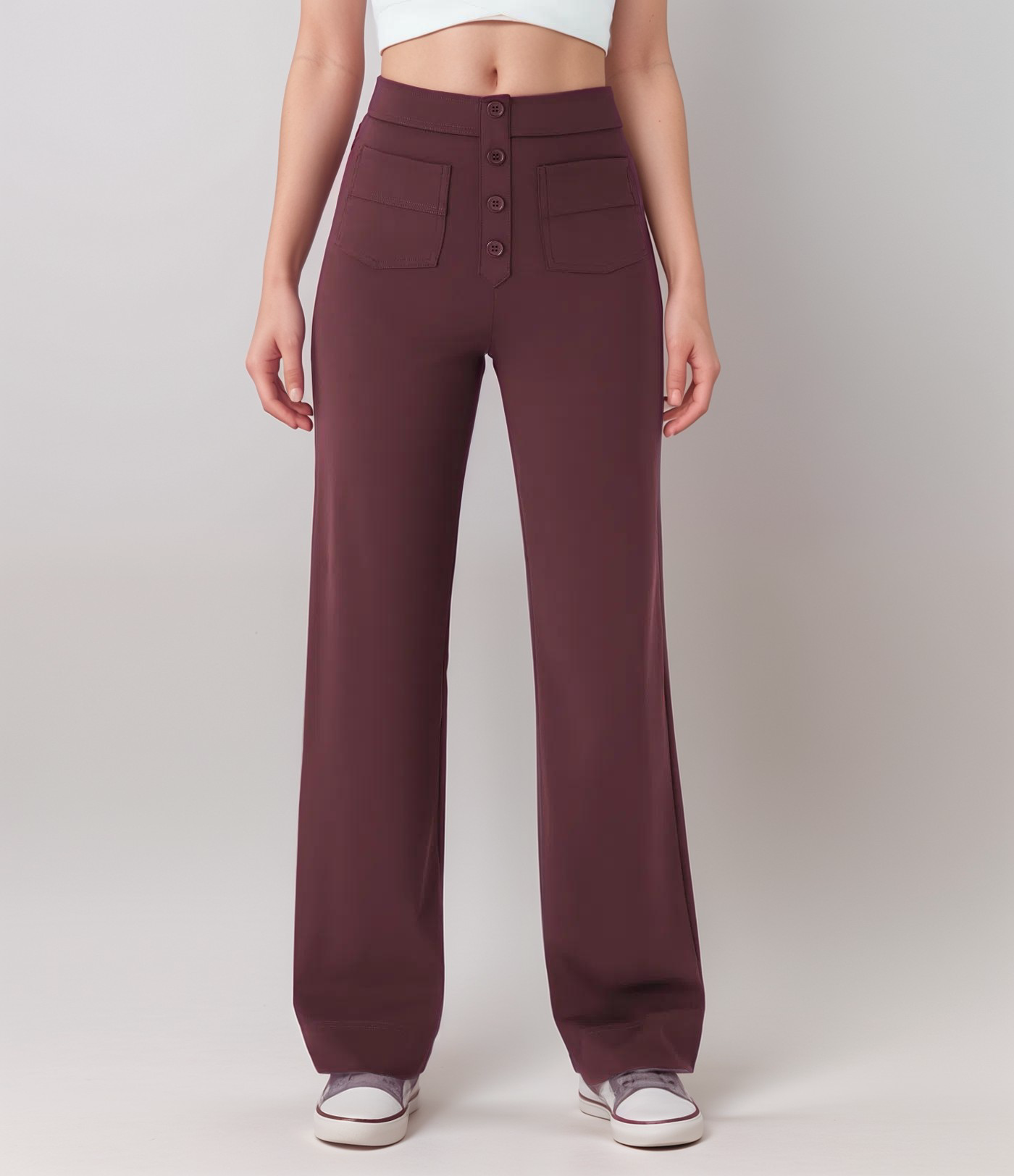 Elsa | Elastische Broek Met Hoge Taille