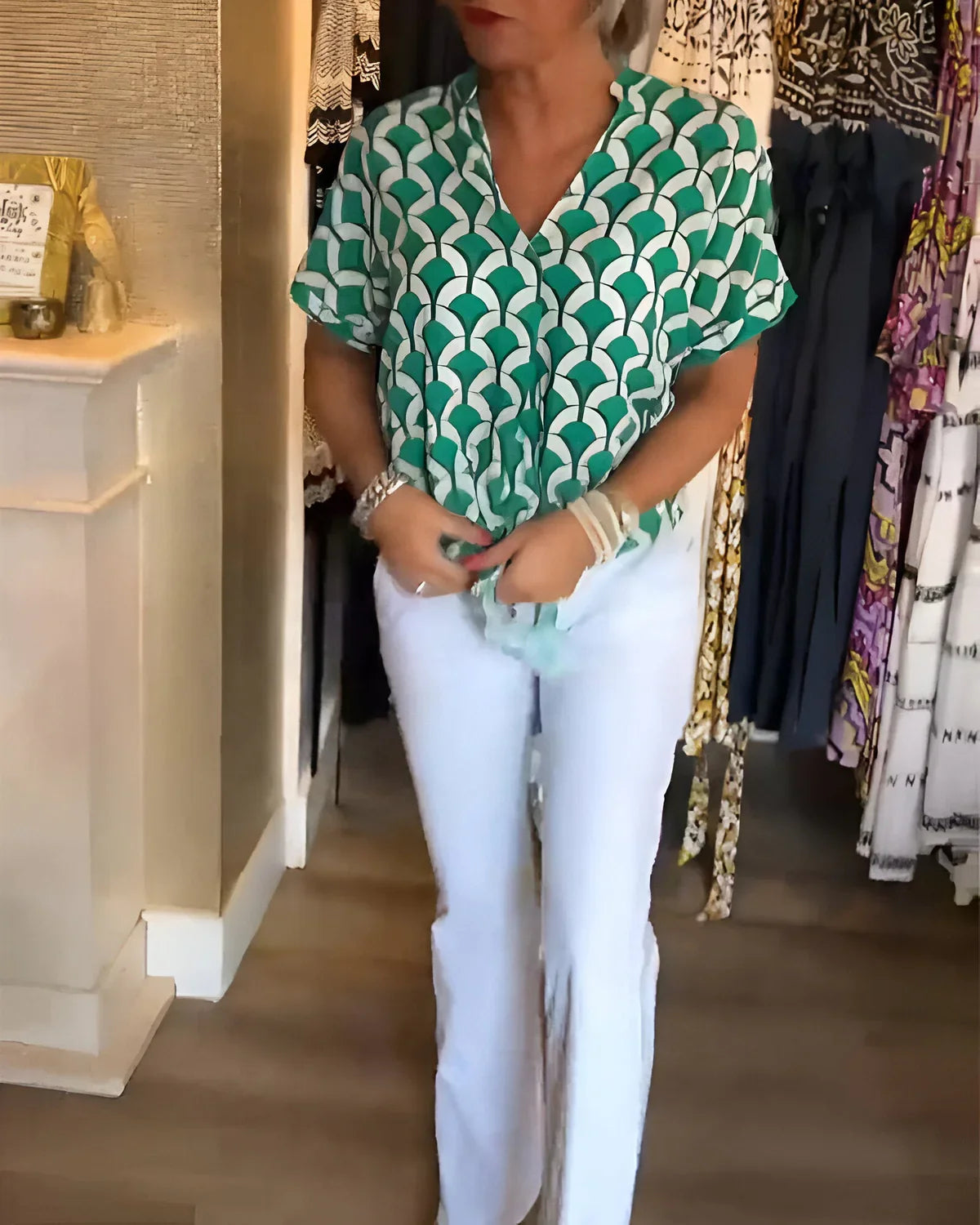 Leontine | Luchtige Zomerblouse met Tijdloze Klasse