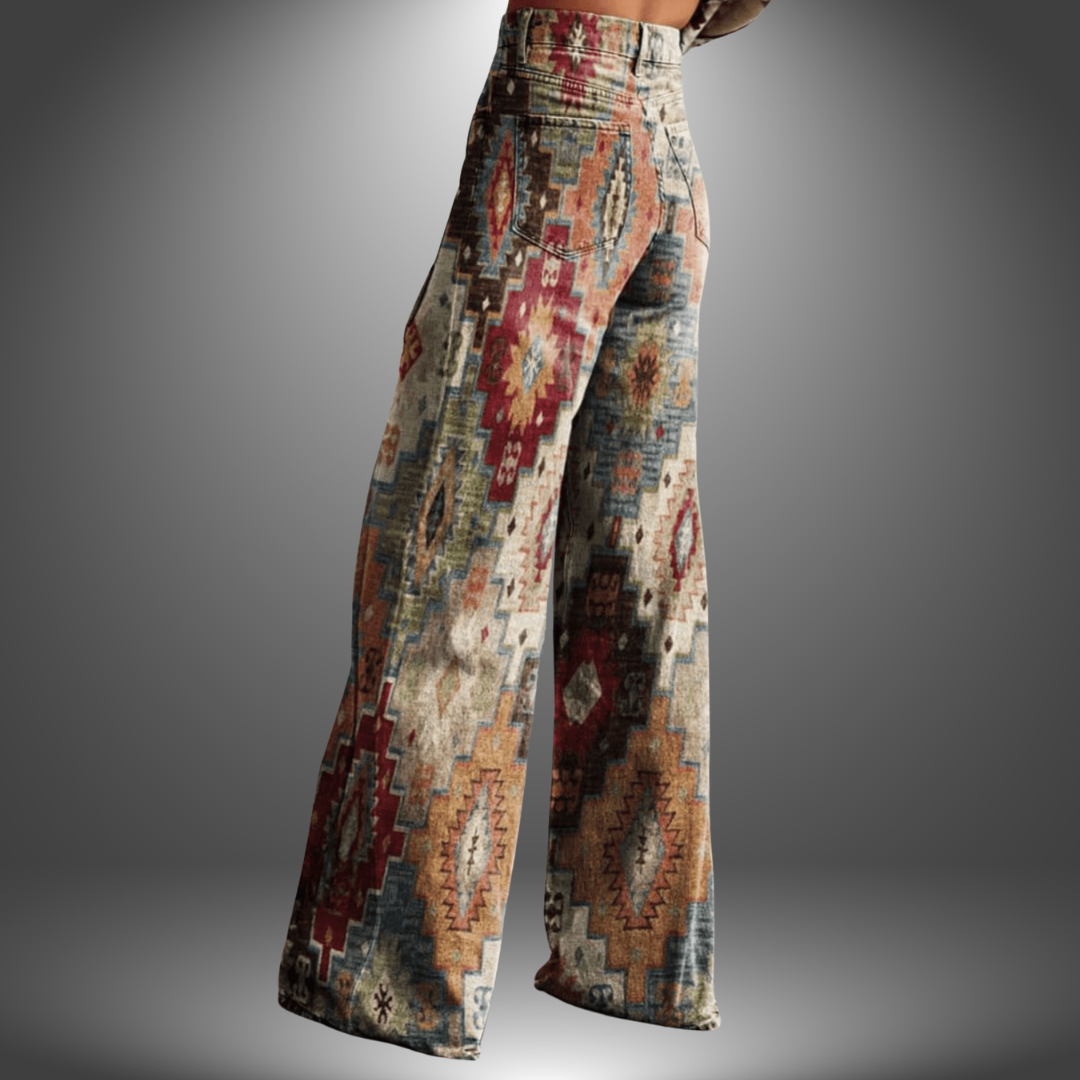 Celina | Boho Broek Met Prints