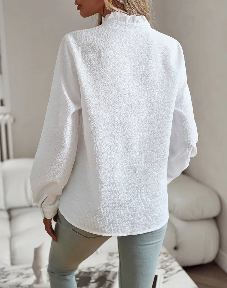 Dylana | Warme Elegante Overhemdblouse