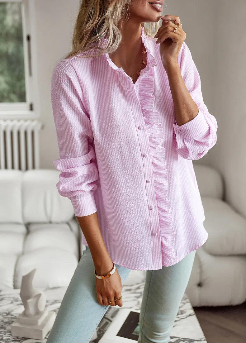 Dylana | Warme Elegante Overhemdblouse