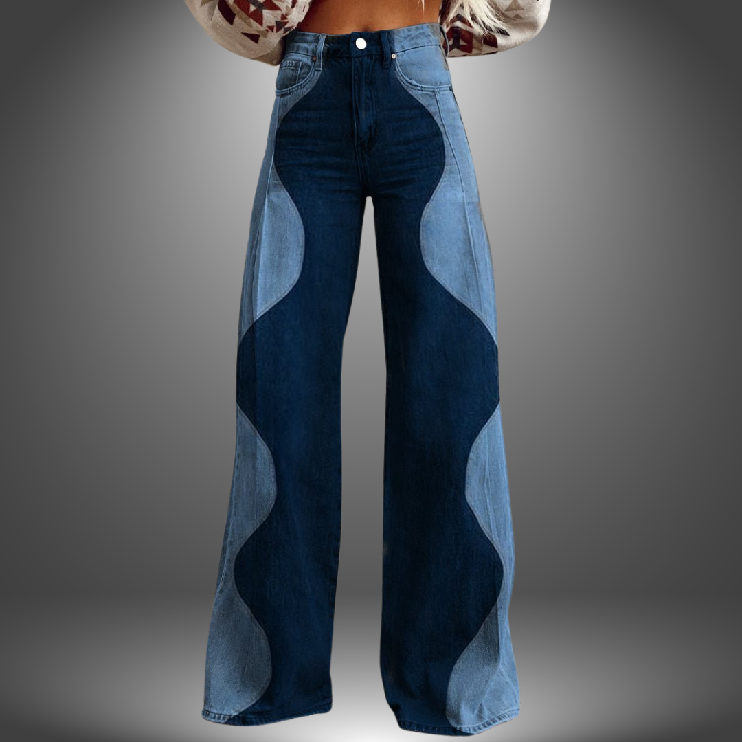 Noemi | Boho Printbroek Met Hoge Taille