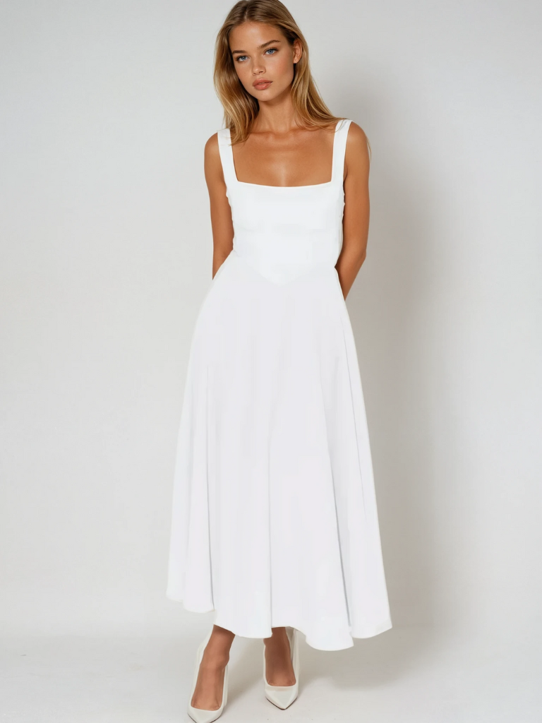 Fiora | Midi-Jurk Met Franse Elegantie