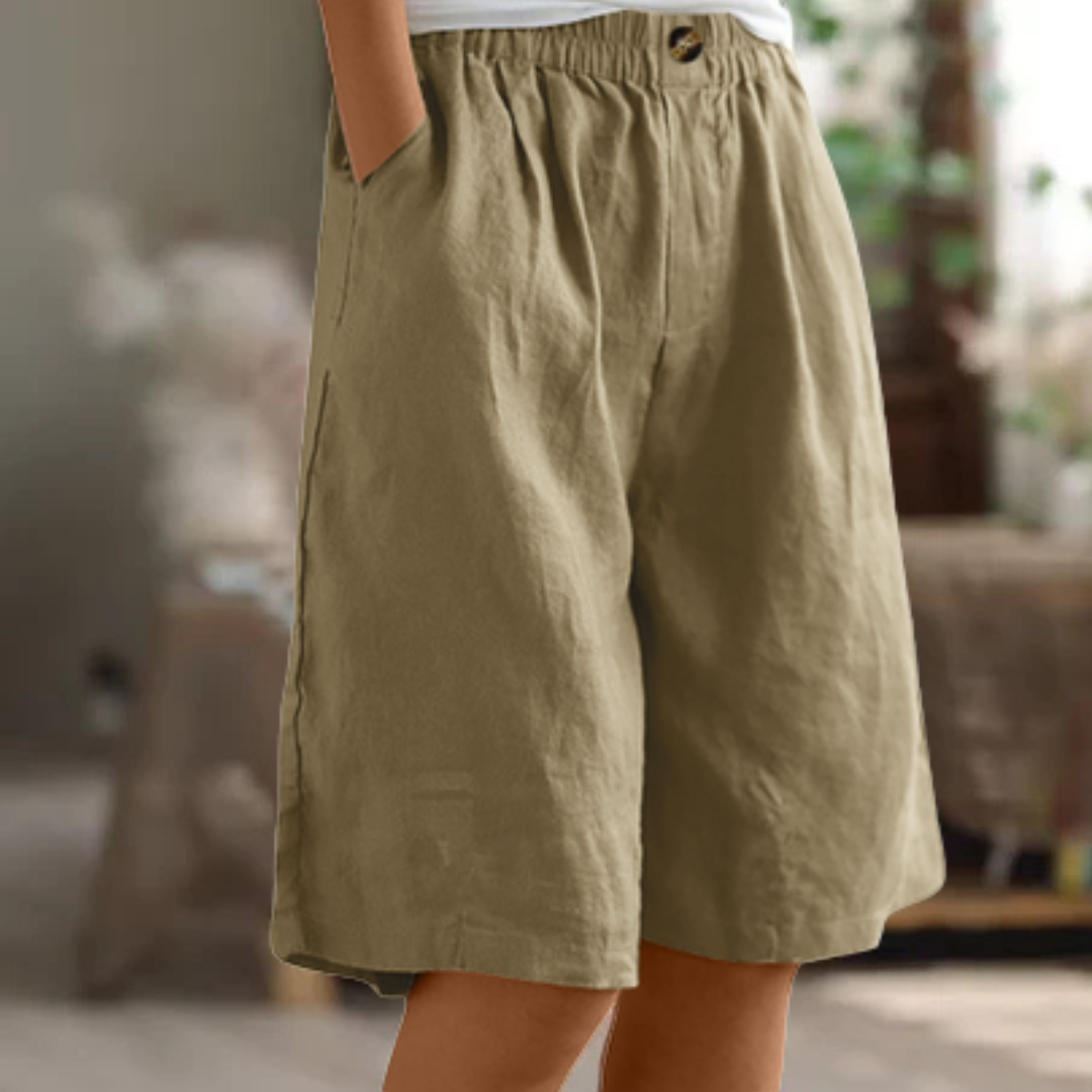 Fenna | Luchtige Losvallende Korte Broek Voor Dames