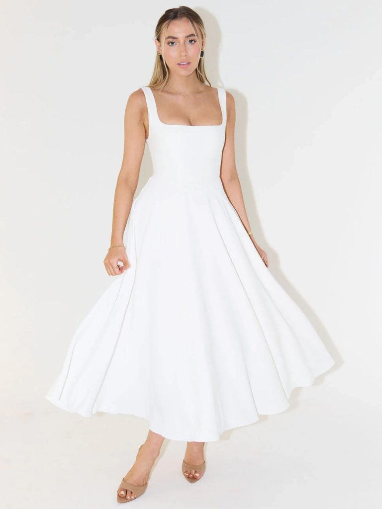 Fiora | Midi-Jurk Met Franse Elegantie