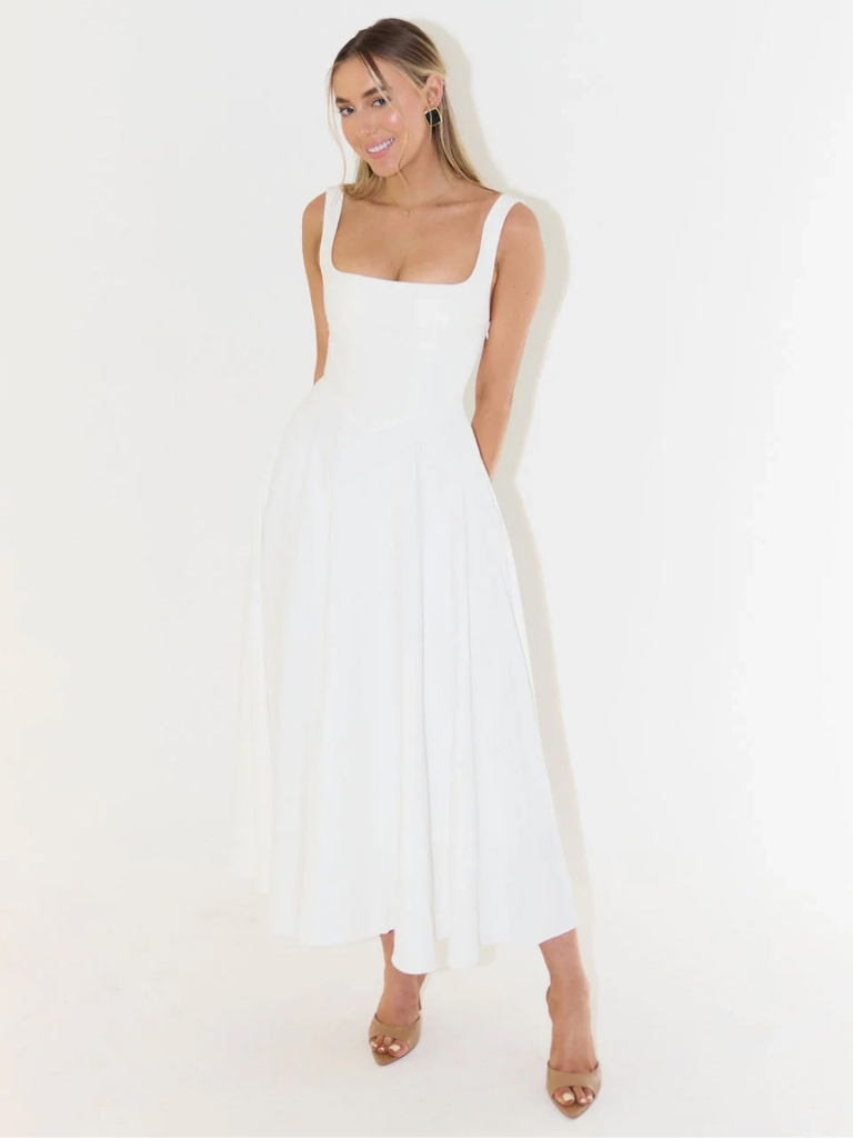Fiora | Midi-Jurk Met Franse Elegantie
