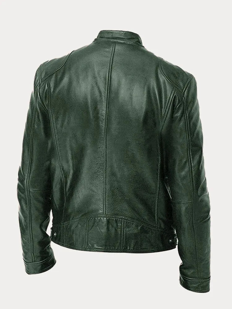 Casual leren jack | Stoer en tijdloos