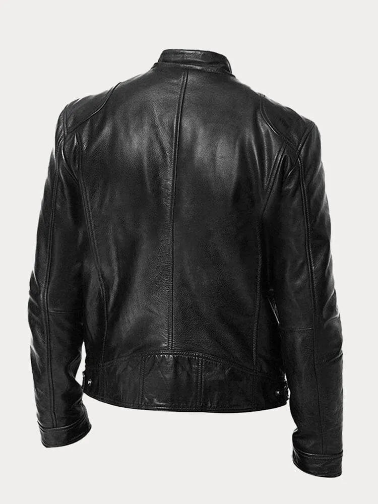 Casual leren jack | Stoer en tijdloos