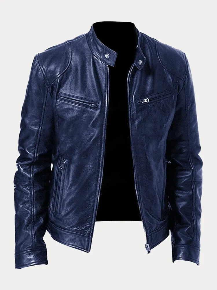 Casual leren jack | Stoer en tijdloos