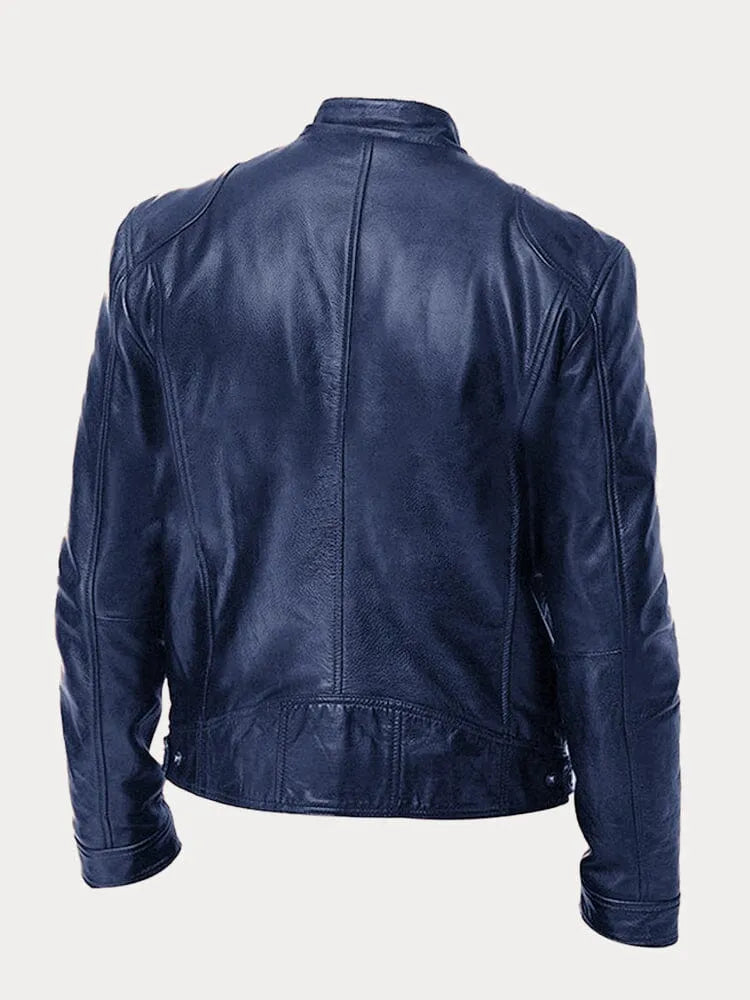 Casual leren jack | Stoer en tijdloos