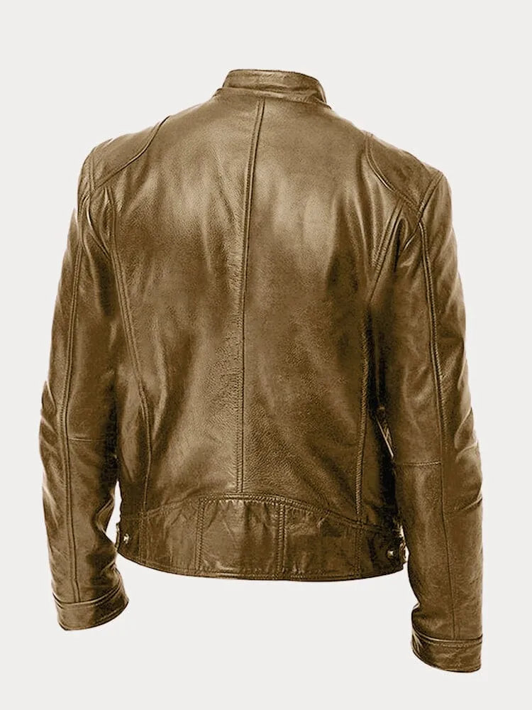 Casual leren jack | Stoer en tijdloos