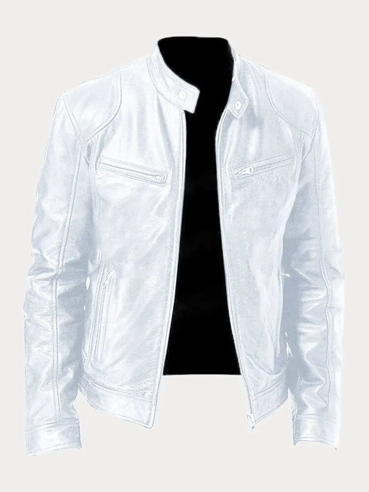 Casual leren jack | Stoer en tijdloos