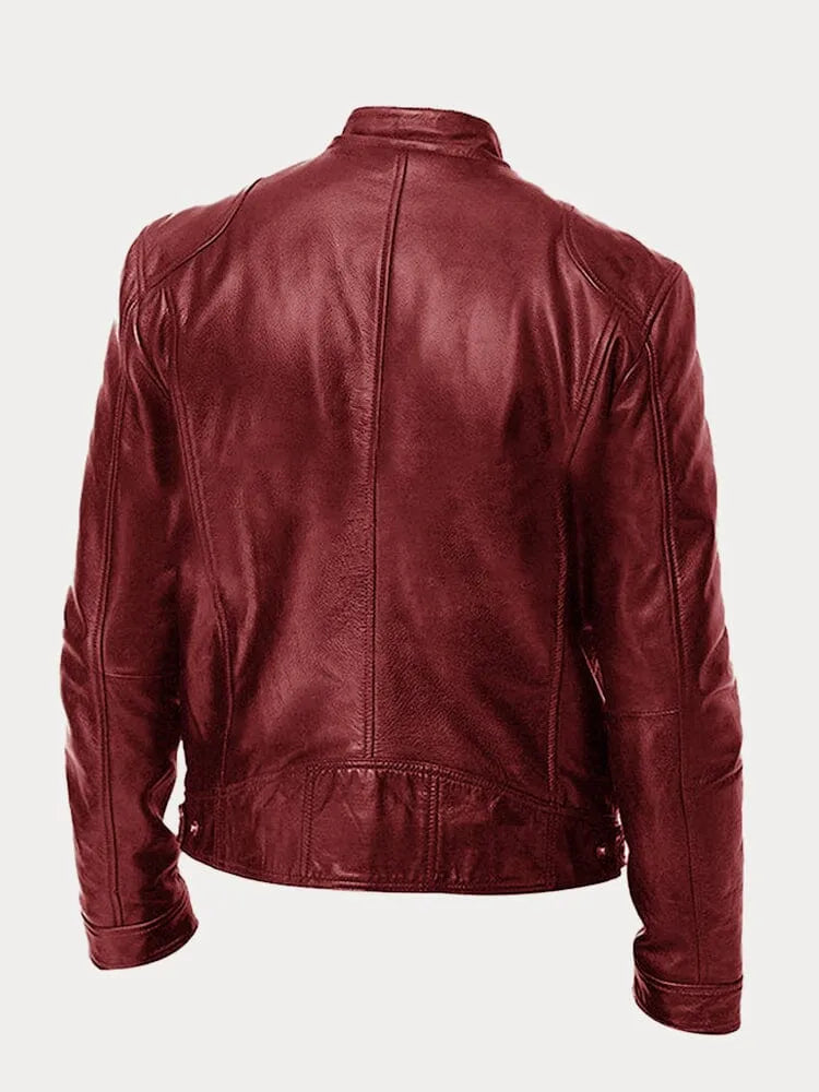 Casual leren jack | Stoer en tijdloos