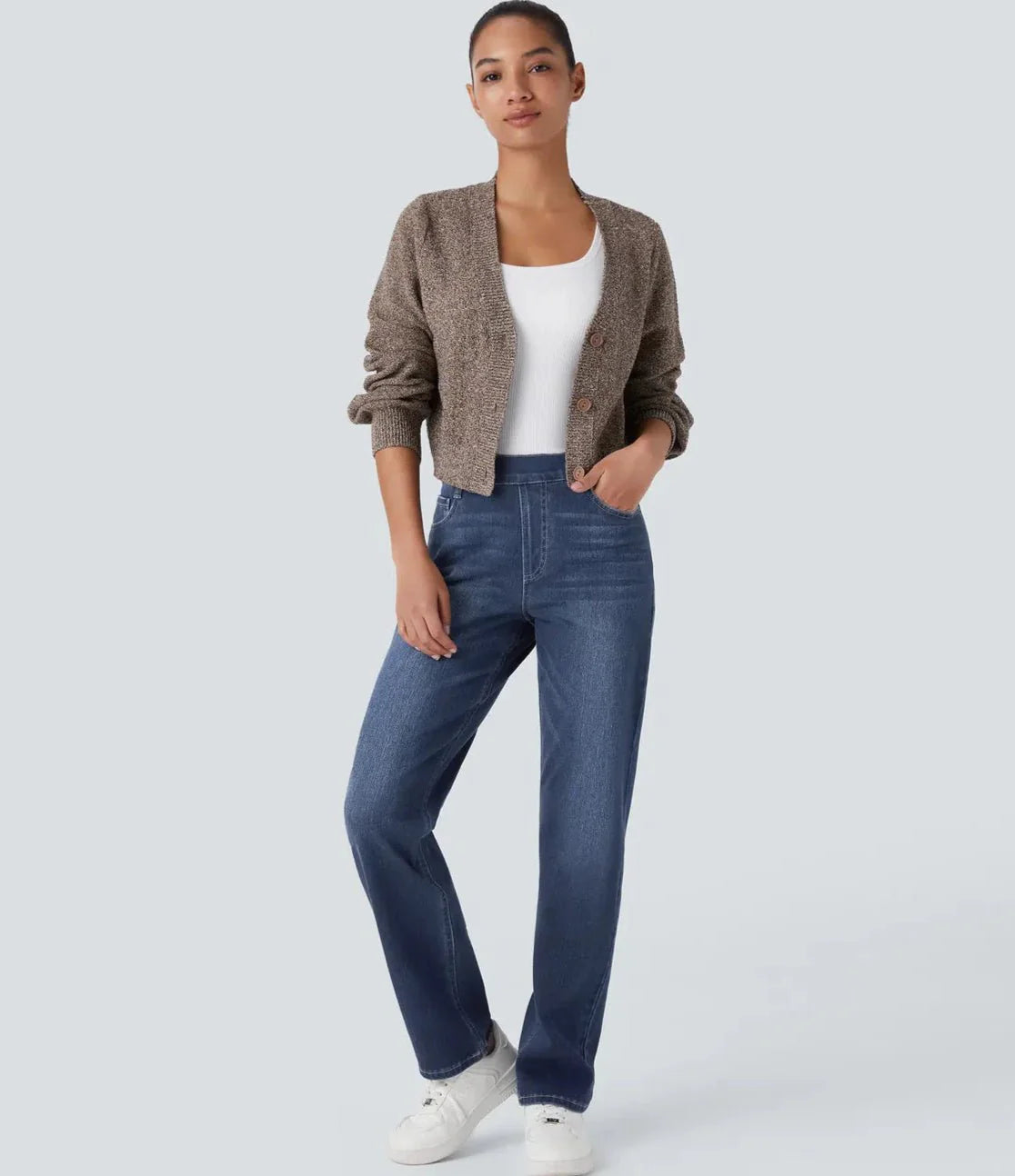 Comfortfit | Elastische Hoge Taille Broek