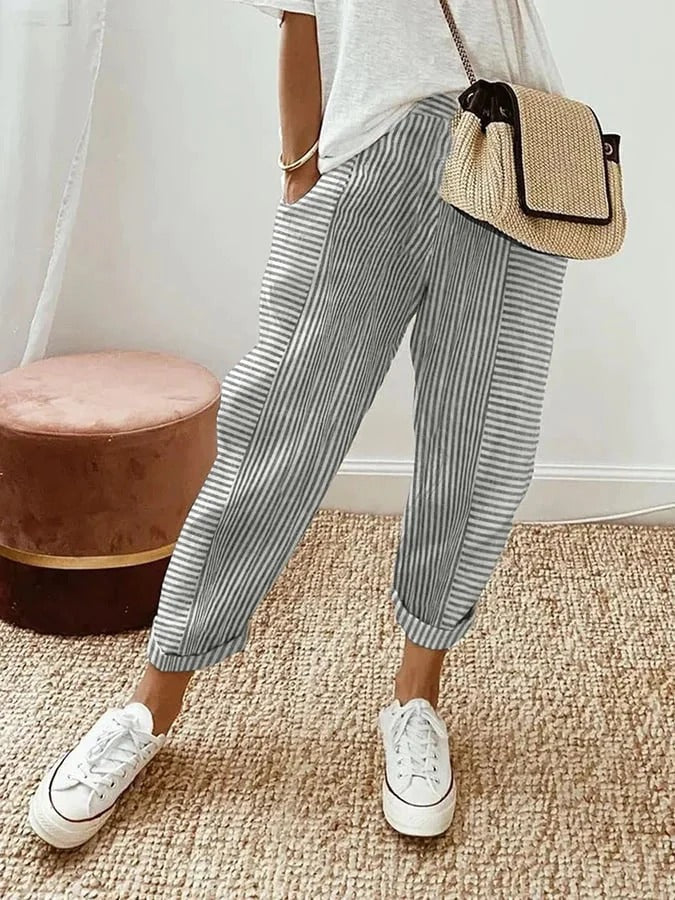 Lore Gestreepte Broek | Comfort Voor Elke Dag