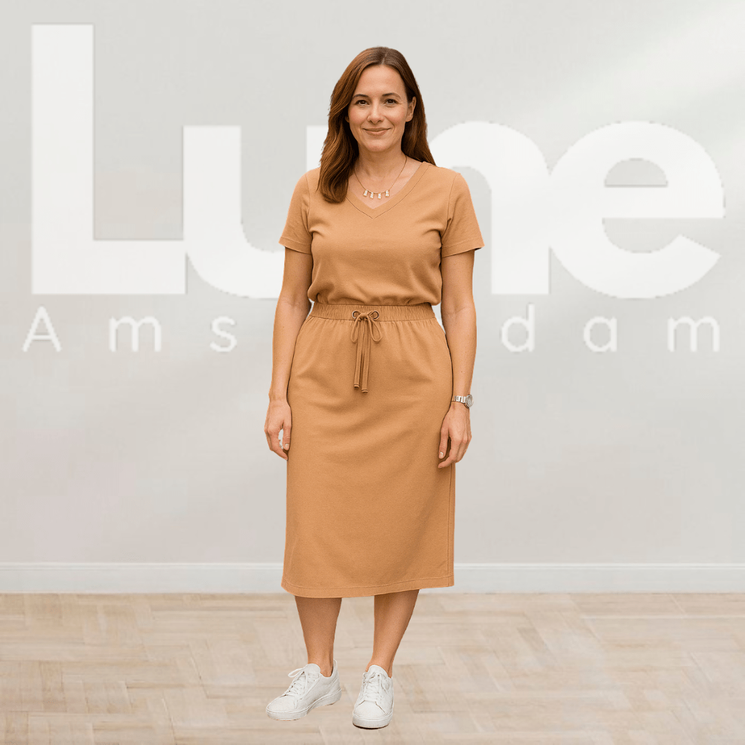 Leona | Luchtige V-Hals Set Met Top En Rok Voor De Zomer