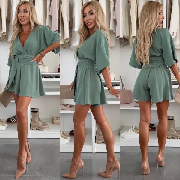 Olivia Jumpsuit | Overslagmodel Met Flatterende Taille