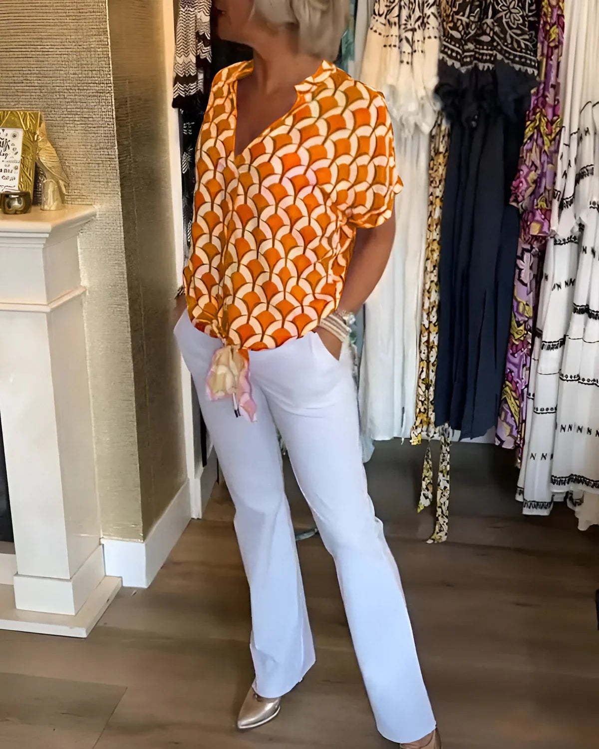 Leontine | Luchtige Zomerblouse met Tijdloze Klasse