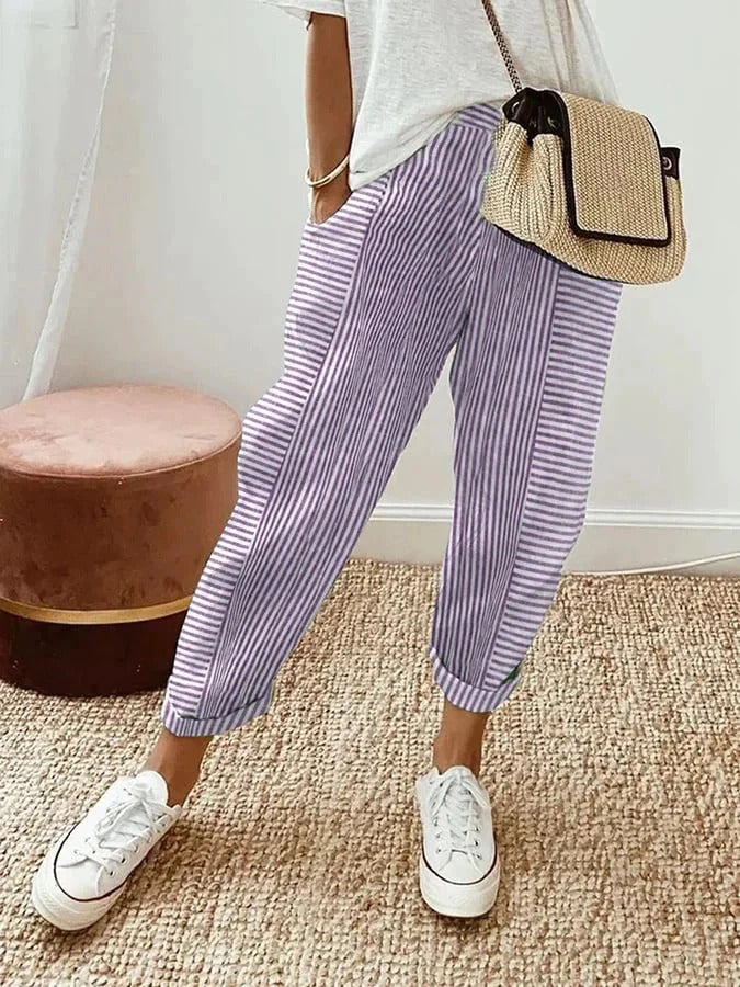 Lore Gestreepte Broek | Comfort Voor Elke Dag