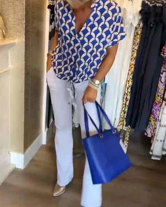 Leontine | Luchtige Zomerblouse met Tijdloze Klasse