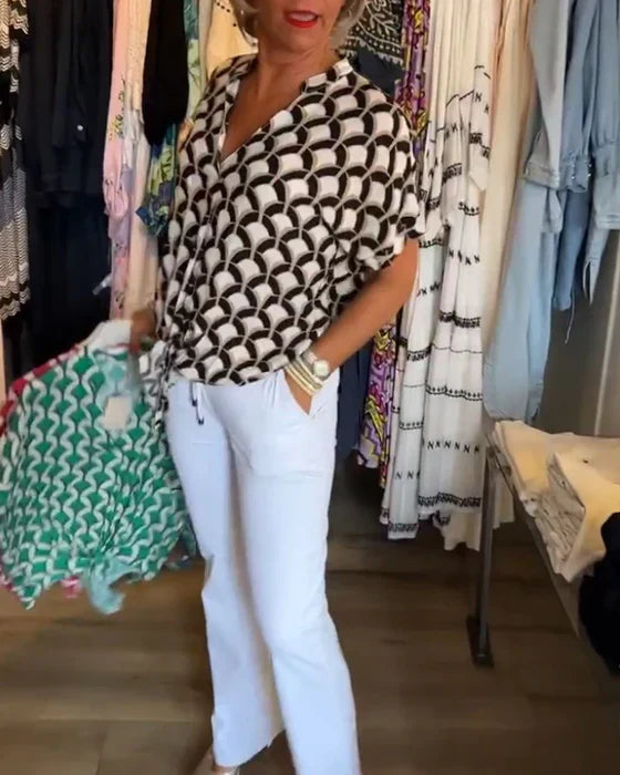 Leontine | Luchtige Zomerblouse met Tijdloze Klasse