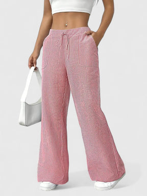 Dominique | Comfortabele wijde broek met elegante details