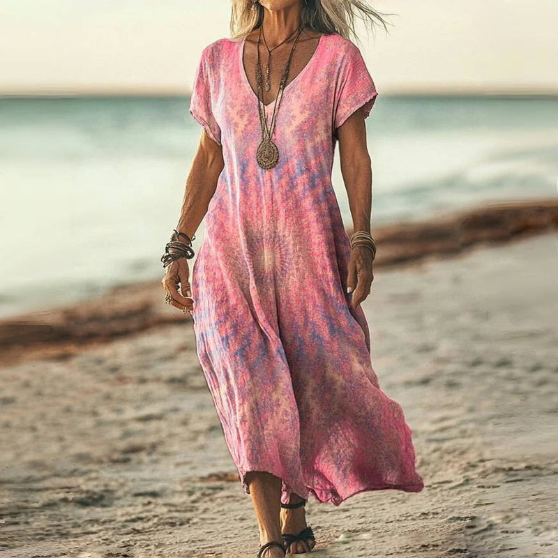 Evelyn | Vintage Gradient Midi-Jurk