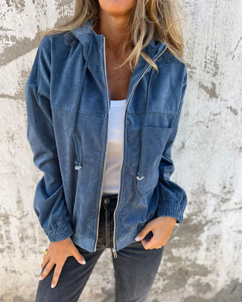 Ella | Corduroy Capuchonjack Voor Warmte En Stijl