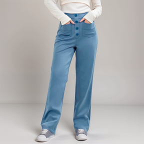 Elsa | Elastische Broek Met Hoge Taille