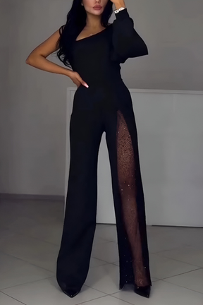 Ines | Moderne jumpsuit met wijde pijpen