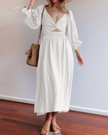Angelique | Franse Jurk Met Ruffle Mouwen