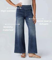 Eva | Comfortabele & Elastische Broek Met Hoge Taille