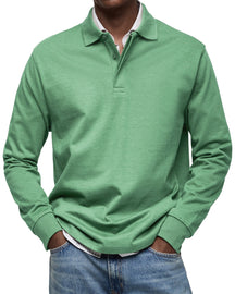 Alexandro Casual Poloshirt Met Lange Mouwen | Tijdloze Polokraag