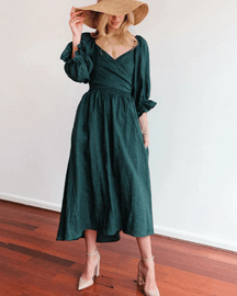 Angelique | Franse Jurk Met Ruffle Mouwen