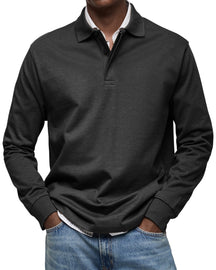 Alexandro Casual Poloshirt Met Lange Mouwen | Tijdloze Polokraag