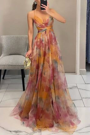 Giselle | Betoverende Maxi-jurk met Bloemenprint