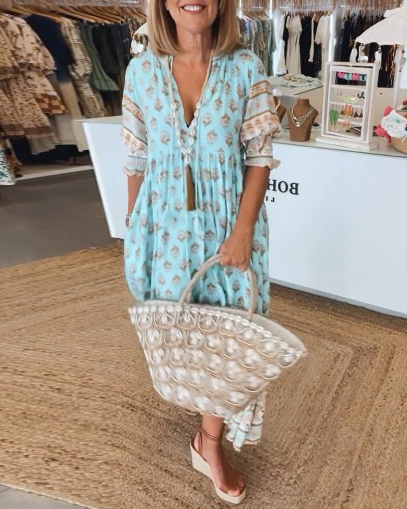 Hiley | Casual Jurk Met Print Voor Comfort En Stijl