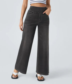 Eva | Comfortabele & Elastische Broek Met Hoge Taille