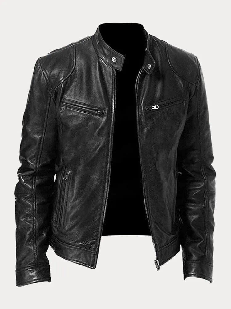 Casual leren jack | Stoer en tijdloos