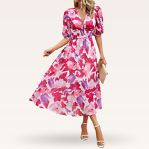 Anie | Elegante Zomerjurk Met V-Hals