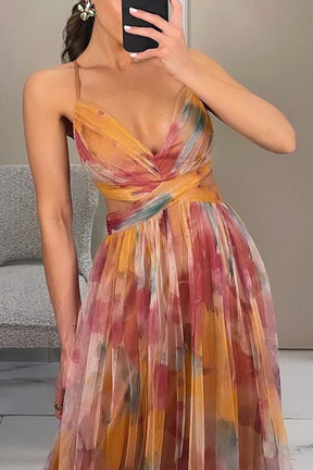 Giselle | Betoverende Maxi-jurk met Bloemenprint